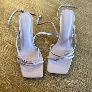 H&M Lavender Strappy Heel Sandals